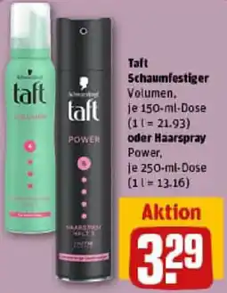 REWE Taft Schaumfestiger oder Haarspray Angebot