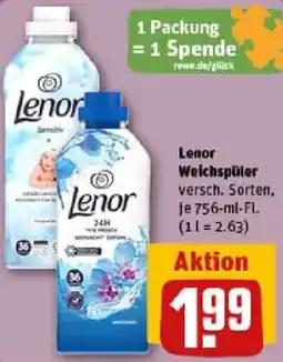 REWE Lenor Weichspüler Angebot