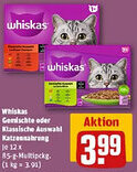 REWE Whiskas Gemischte oder Klassische Auswahl Katzennahrung Angebot