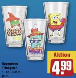 REWE Spongebob Trinkglas Angebot