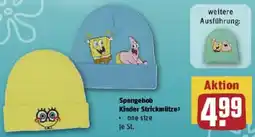 REWE Spongebob Kinder Strickmütze Angebot