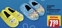 REWE Spongebob Kinder Kuschelhausschuhe Angebot