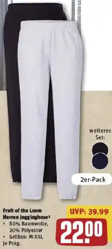 REWE Fruit of the Loom Herren Jogginghose Angebot