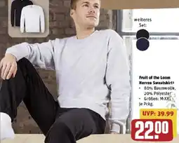 REWE Fruit of the Loom Herren Sweatshirts Angebot