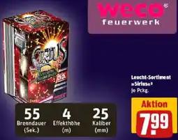 REWE Weco Leucht-Sortiment Sirius Angebot
