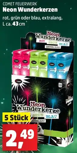 Thomas Philipps COMET FEUERWERK Neon Wunderkerzen Angebot
