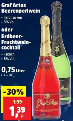 Thomas Philipps Graf Artos Beerenperlwein oder Erdbeer Fruchtweincocktail Angebot