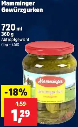 Thomas Philipps Mamminger Gewürzgurken Angebot