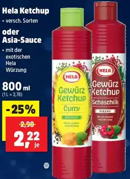 Thomas Philipps Hela Ketchup oder Asia-Sauce Angebot
