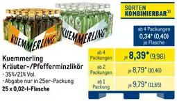 METRO Kuemmerling Kräuter-/Pfefferminzlikör Angebot