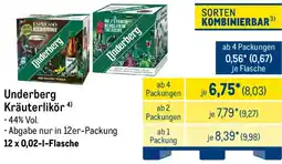 METRO Underberg Kräuterlikör Angebot