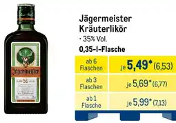 METRO Jägermeister Kräuterlikör Angebot