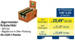 METRO Jägermeister Kräuterlikör Angebot