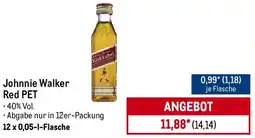 METRO Johnnie Walker Red PET Angebot