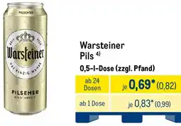METRO Warsteiner Pils Angebot