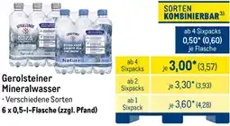 METRO Gerolsteiner Mineralwasser Angebot