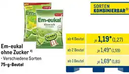 METRO Em-eukal ohne Zucker Angebot