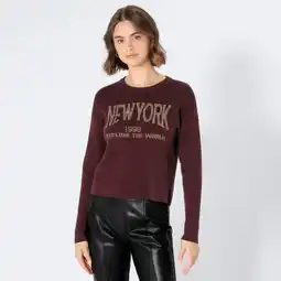 NKD Damen-Pullover mit Glitzer-Schriftzug Angebot