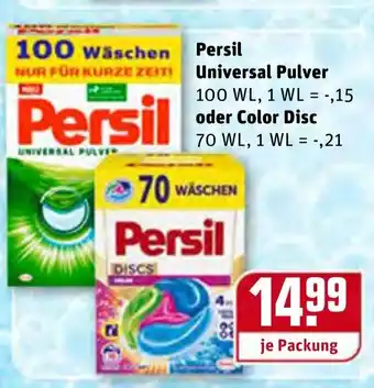 REWE Persil Universal Pulver oder Color Disc Angebot