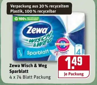 REWE Zewa Wisch & Weg Sparblatt Angebot