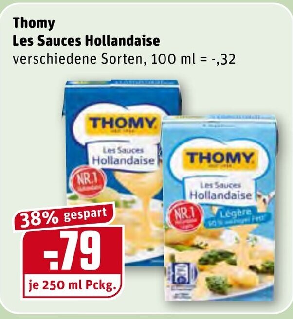 Thomy Le Sauces Hollandaise 250ml Angebot bei REWE