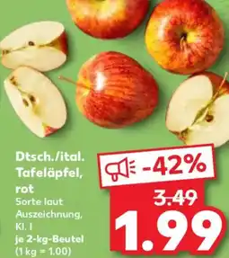 Kaufland Dtsch./ital. Tafeläpfel, rot Angebot