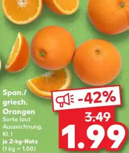 Kaufland Span./ griech. Orangen Angebot