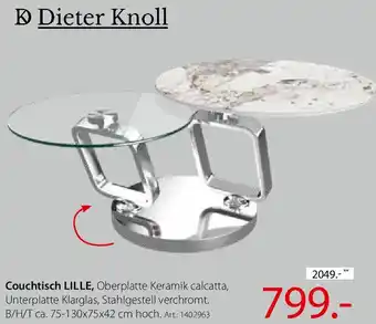 Zurbrüggen Dieter Knoll Couchtisch LILLE Angebot