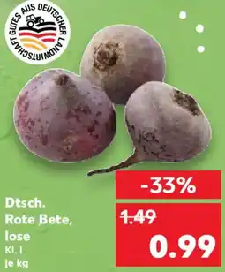Kaufland Dtsch. Rote Bete, lose Angebot