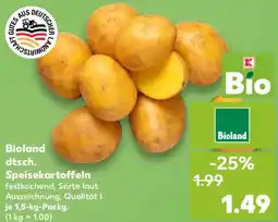 Kaufland Bioland dtsch. Speisekartoffeln Angebot