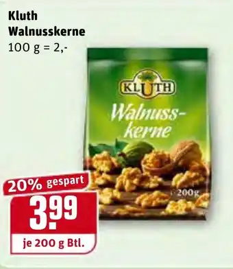 REWE Kluth Walnusskerne 200g Beutel Angebot