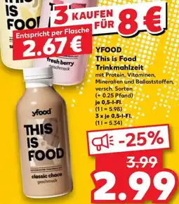 Kaufland YFOOD This is Food Trinkmahlzeit Angebot