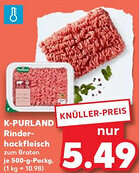 Kaufland K-PURLAND Rinderhackfleisch Angebot