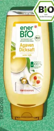 Rossmann enerBiO Agaven Dicksaft Angebot