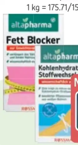 Rossmann Altapharma Kohlenhydrat-Stoffwechsel Aktiv Angebot