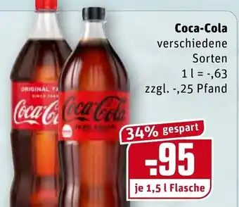 REWE Coca Cola 1.5 L Angebot
