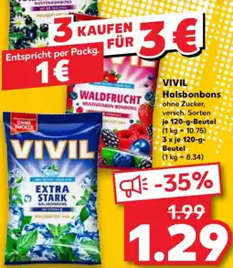 Kaufland VIVIL Halsbonbons Angebot
