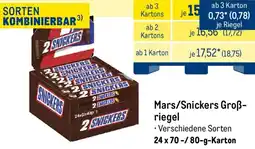 METRO Mars/Snickers Großriegel Angebot