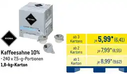 METRO RIOBA Kaffeesahne 10% Angebot