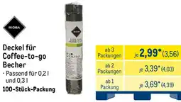 METRO RIOBA Deckel für Coffee-to-go Becher Angebot