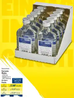METRO Fjorowka Wodka Angebot