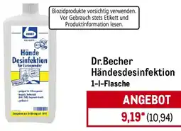 METRO Dr. Becher Händesdesinfektion Angebot
