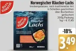 Edeka Gut & Günstig Norwegischer Räucher-Lachs Angebot
