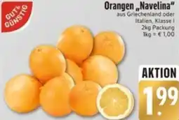 Edeka Gut & Günstig Orangen „Navelina" Angebot