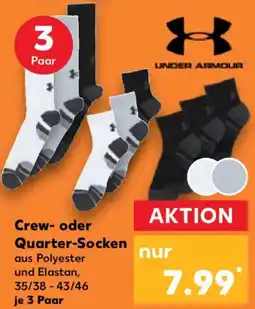 Kaufland UNDER ARMOUR Crew- oder Quarter-Socken Angebot