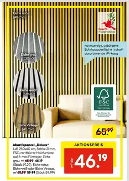 Hellweg Specht holzprodukte akustikpaneel deluxe eiche grau Angebot