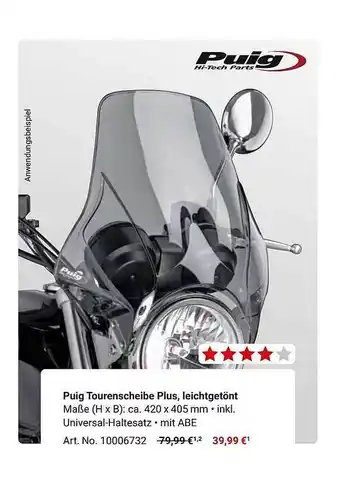 Louis Puig Tourenscheibe Plus, Leichtgetönt Angebot