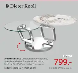 Zurbrüggen Dieter knoll couchtisch lille Angebot