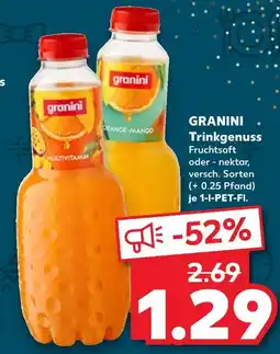 Kaufland Granini trinkgenuss multivitamin Angebot