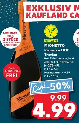 Kaufland Mionetto prosecco doc treviso Angebot